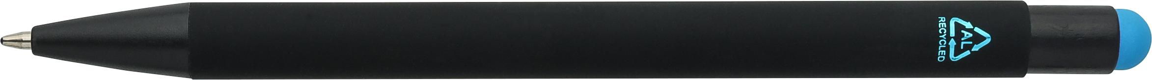 Recycled aluminium rubberized ballpen Formentera