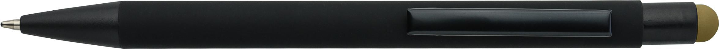 Recycled aluminium rubberized ballpen Formentera