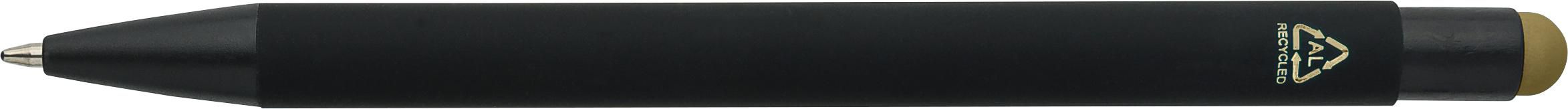 Recycled aluminium rubberized ballpen Formentera