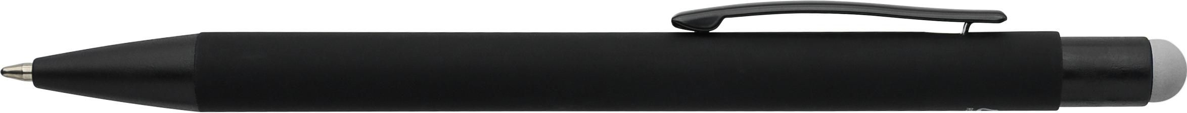 Recycled aluminium rubberized ballpen Formentera