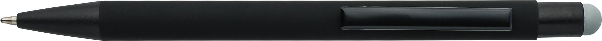 Recycled aluminium rubberized ballpen Formentera