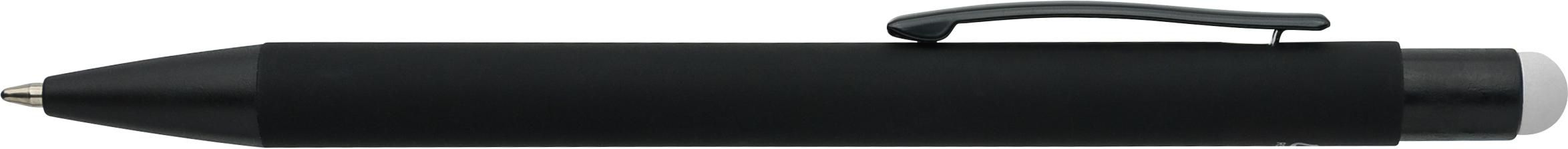 Recycled aluminium rubberized ballpen Formentera