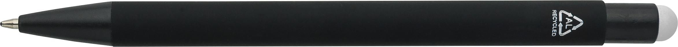 Recycled aluminium rubberized ballpen Formentera