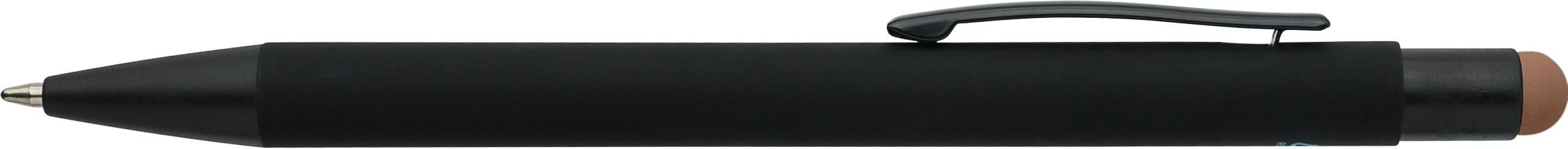 Recycled aluminium rubberized ballpen Formentera