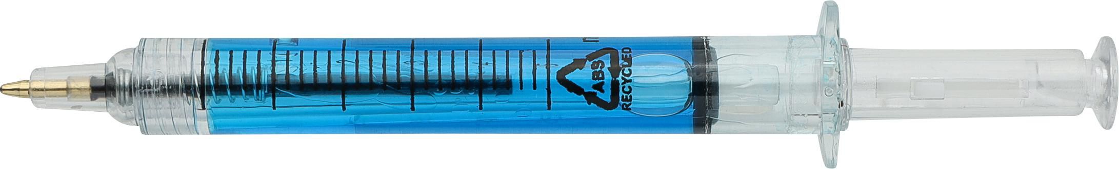 Recycled ABS syringe shaped ballpen Dr. David