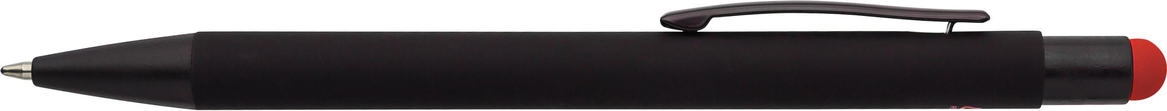 Recycled aluminium rubberized ballpen Formentera