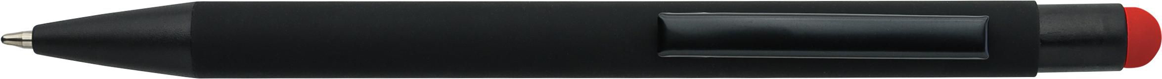 Recycled aluminium rubberized ballpen Formentera