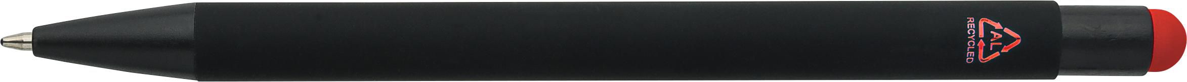 Recycled aluminium rubberized ballpen Formentera