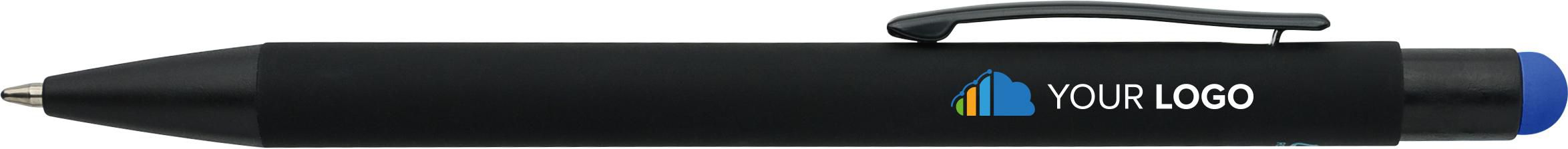 Recycled aluminium rubberized ballpen Formentera