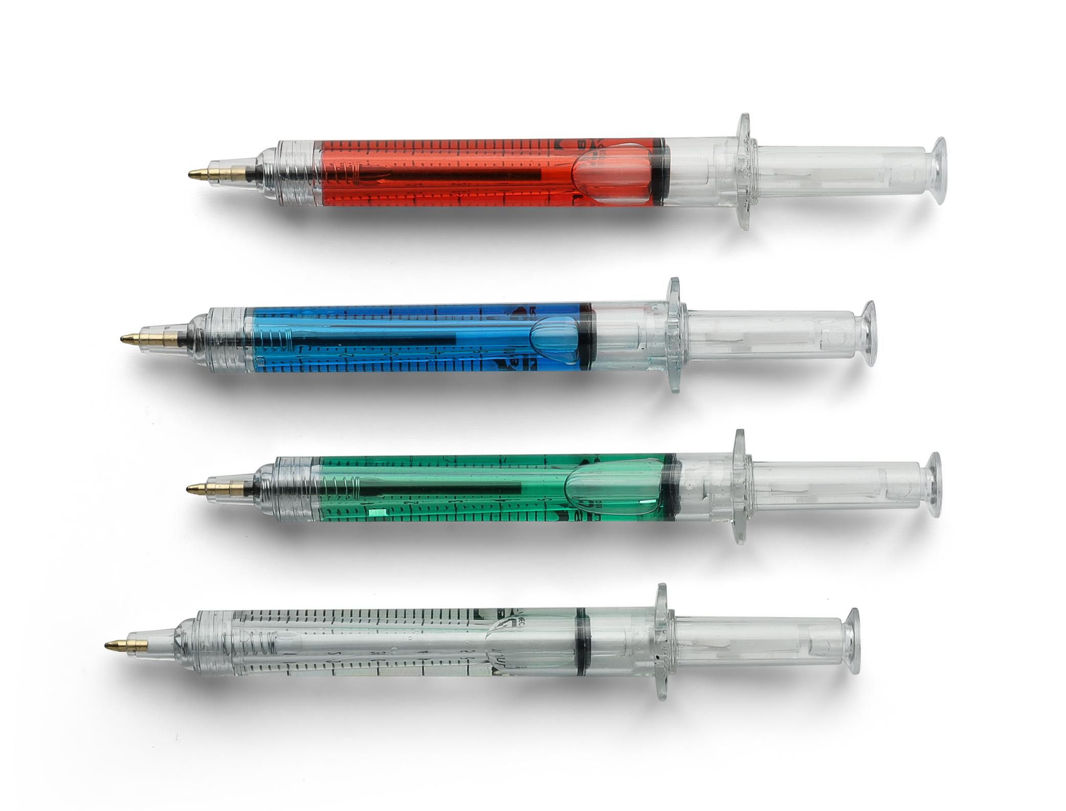 Recycled ABS syringe shaped ballpen Dr. David