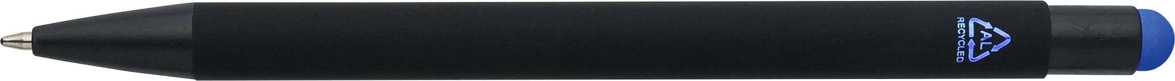 Recycled aluminium rubberized ballpen Formentera