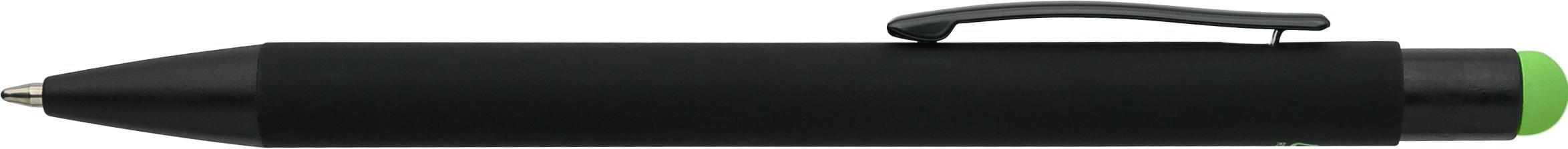 Recycled aluminium rubberized ballpen Formentera