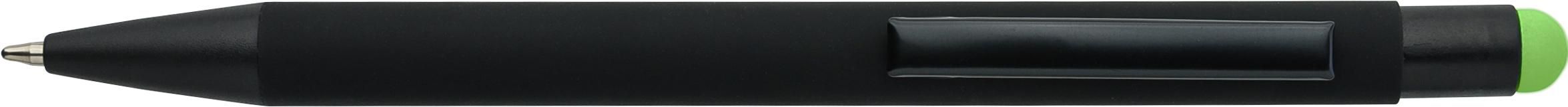 Recycled aluminium rubberized ballpen Formentera