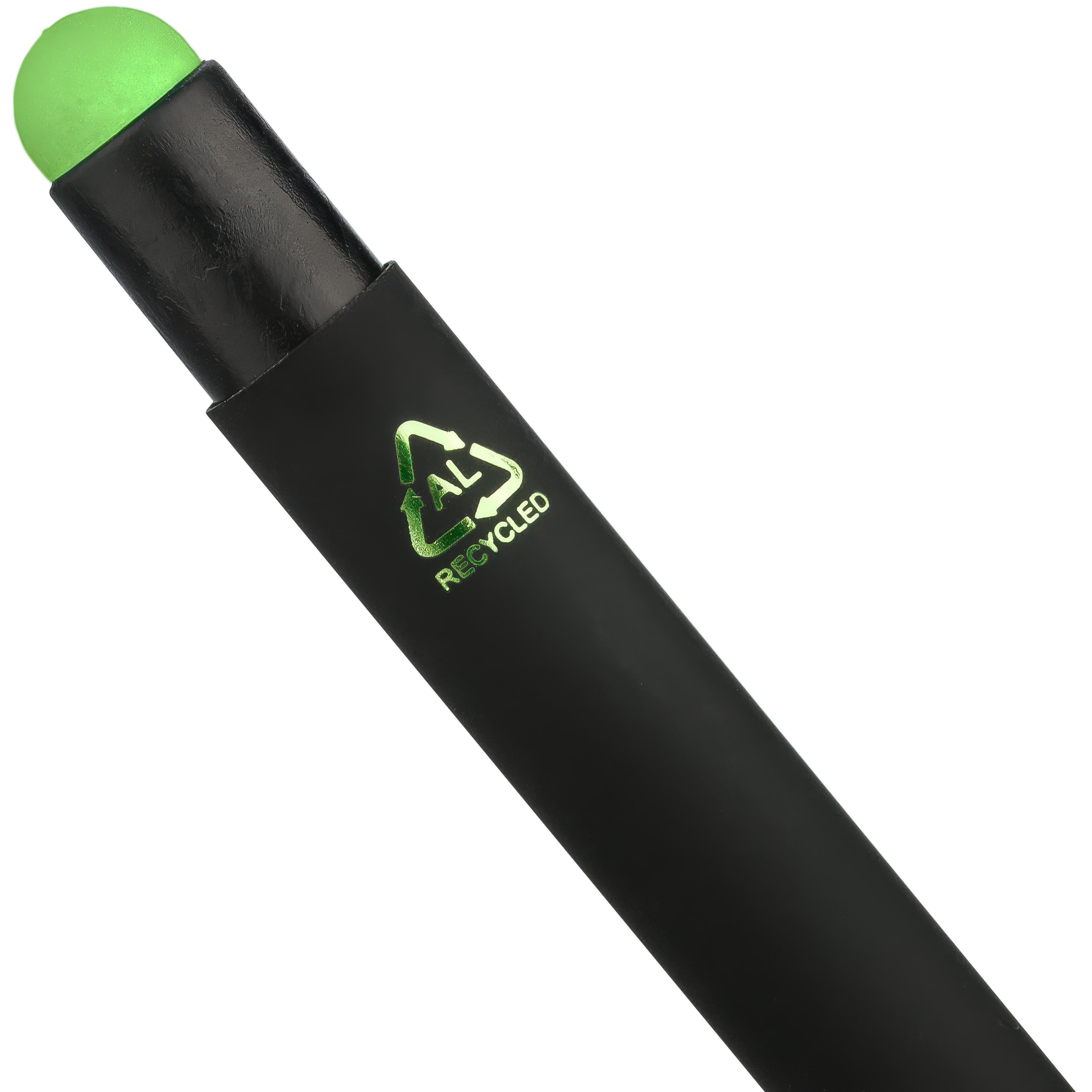 Recycled aluminium rubberized ballpen Formentera