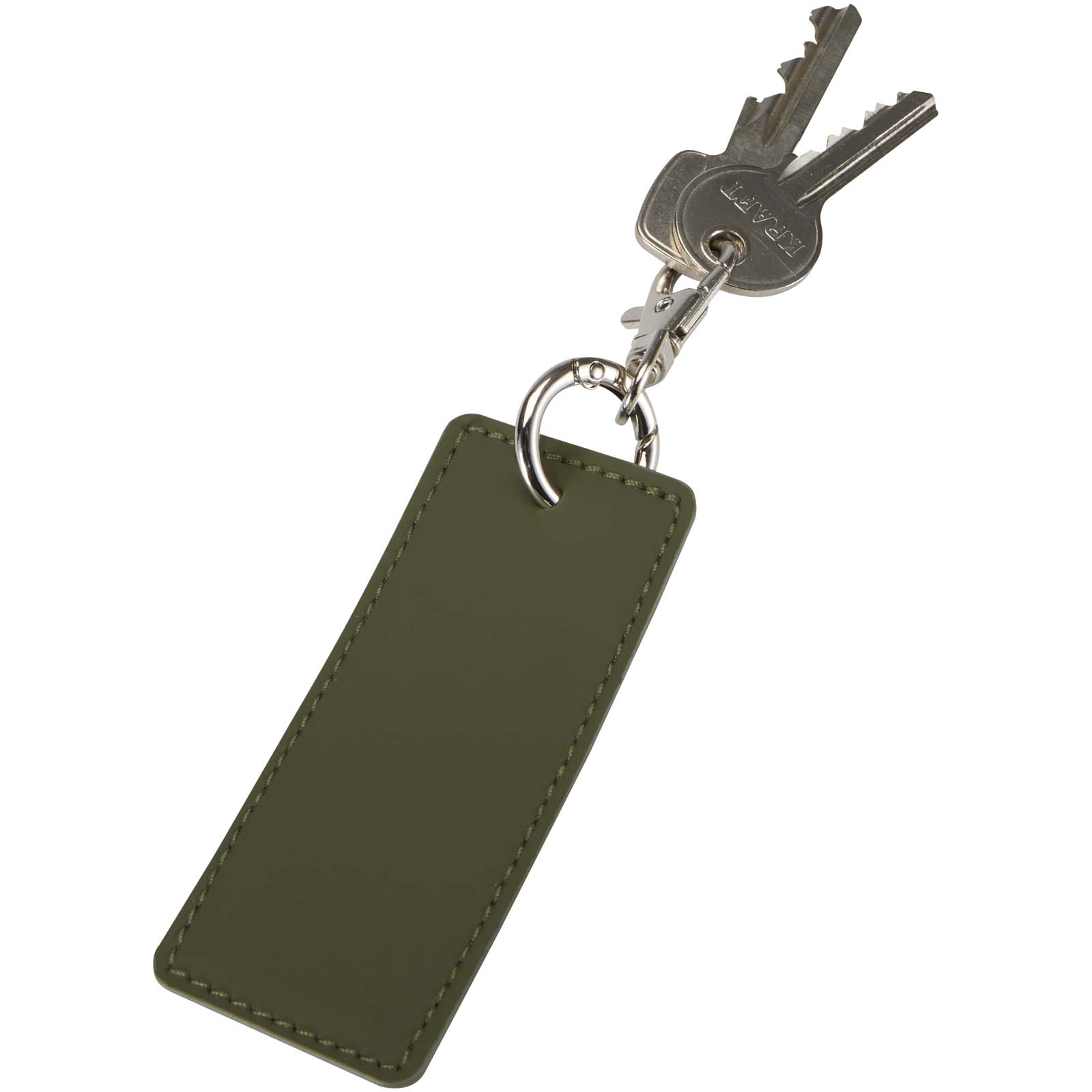 Resi Plus GRS recycled rectangle charm keychain