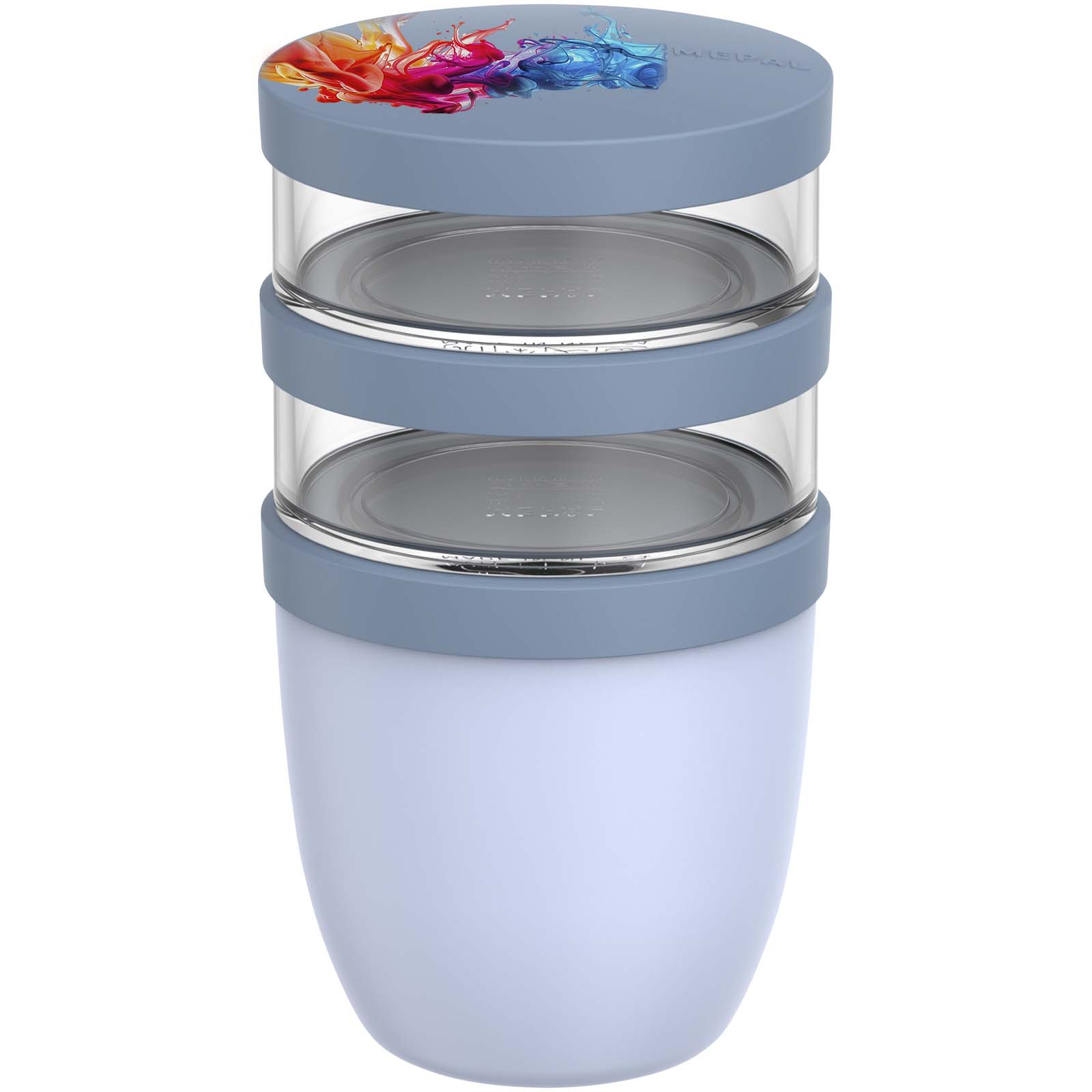 Fiambrera con aislamiento con 3 piezas de 500 ml + 2 × 200 ml Mepal Ellipse