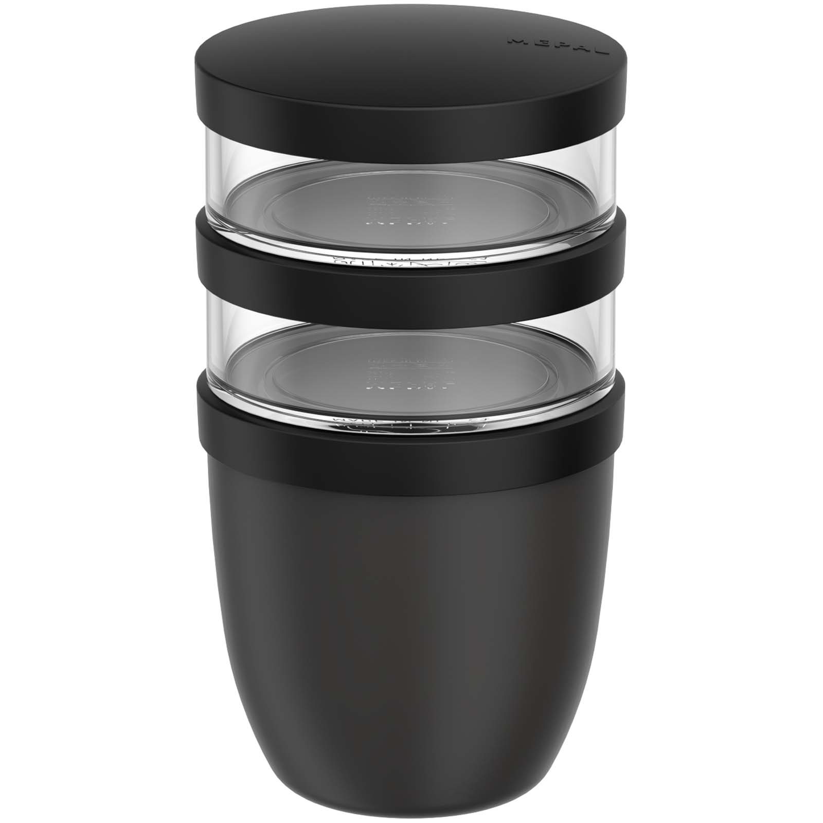 Fiambrera con aislamiento con 3 piezas de 500 ml + 2 × 200 ml Mepal Ellipse