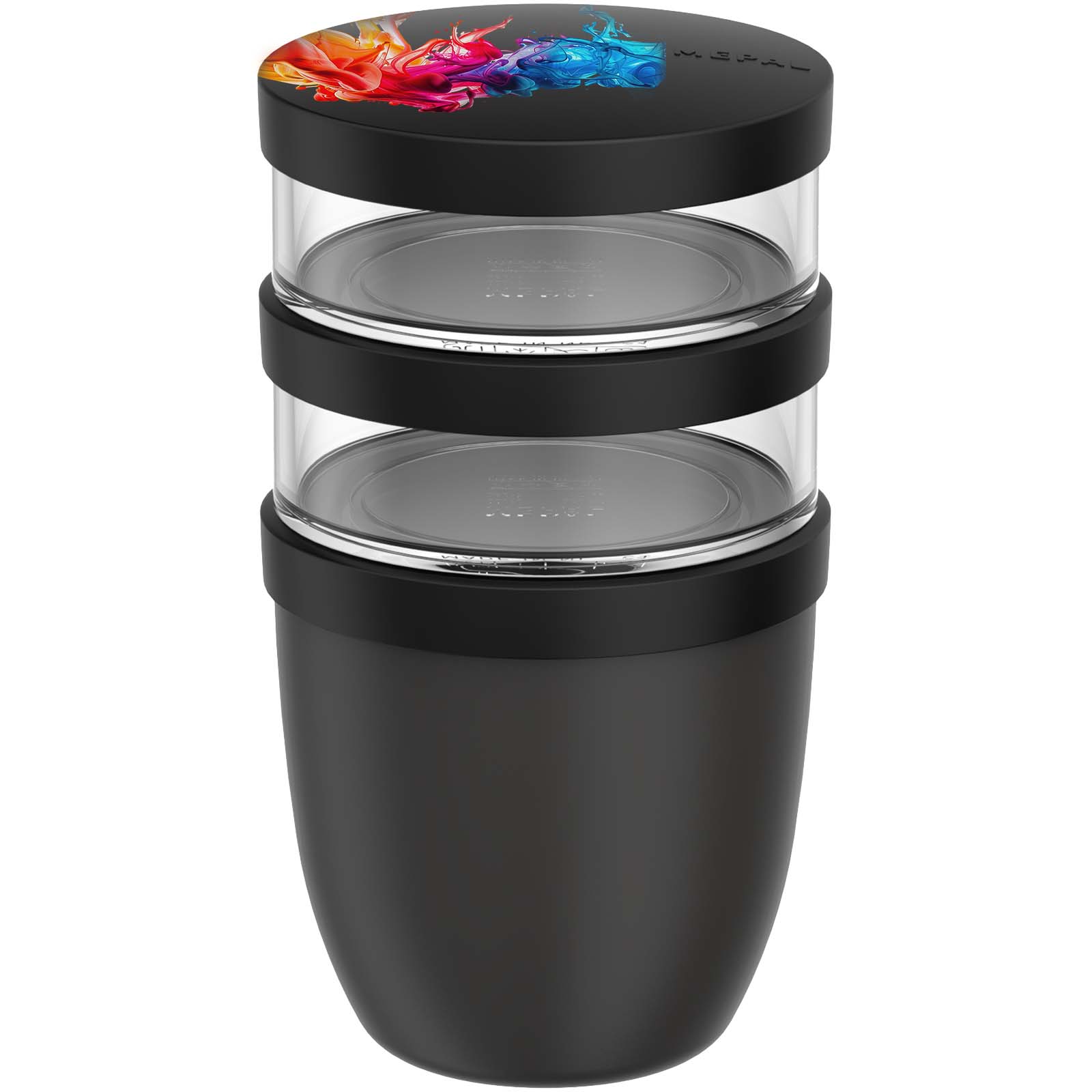 Fiambrera con aislamiento con 3 piezas de 500 ml + 2 × 200 ml Mepal Ellipse
