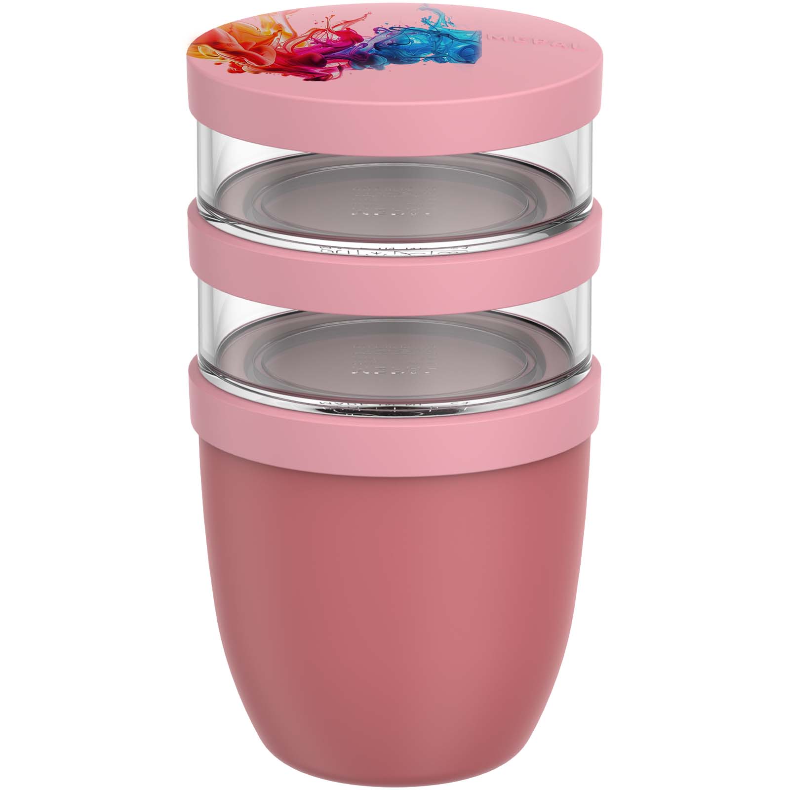 Fiambrera con aislamiento con 3 piezas de 500 ml + 2 × 200 ml Mepal Ellipse