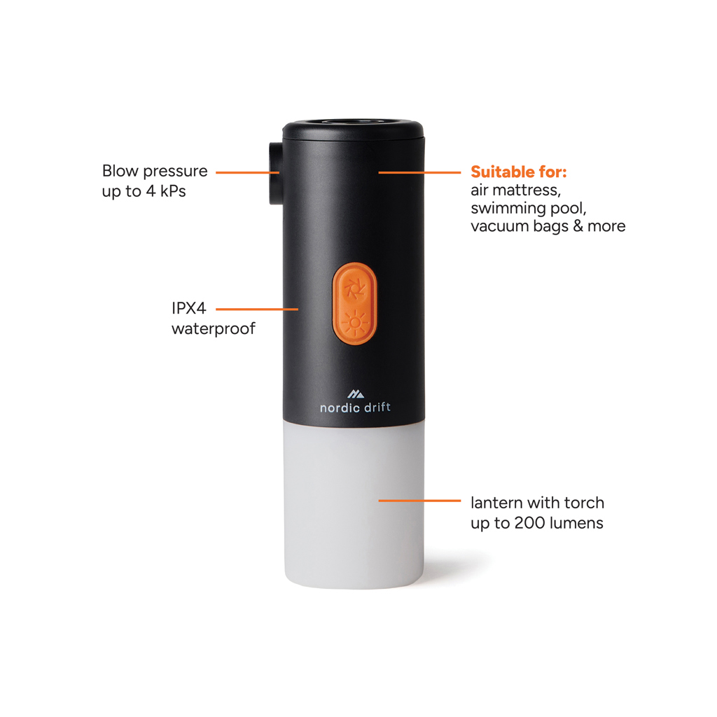 Nordic Drift Titan Portable Air pump camping light