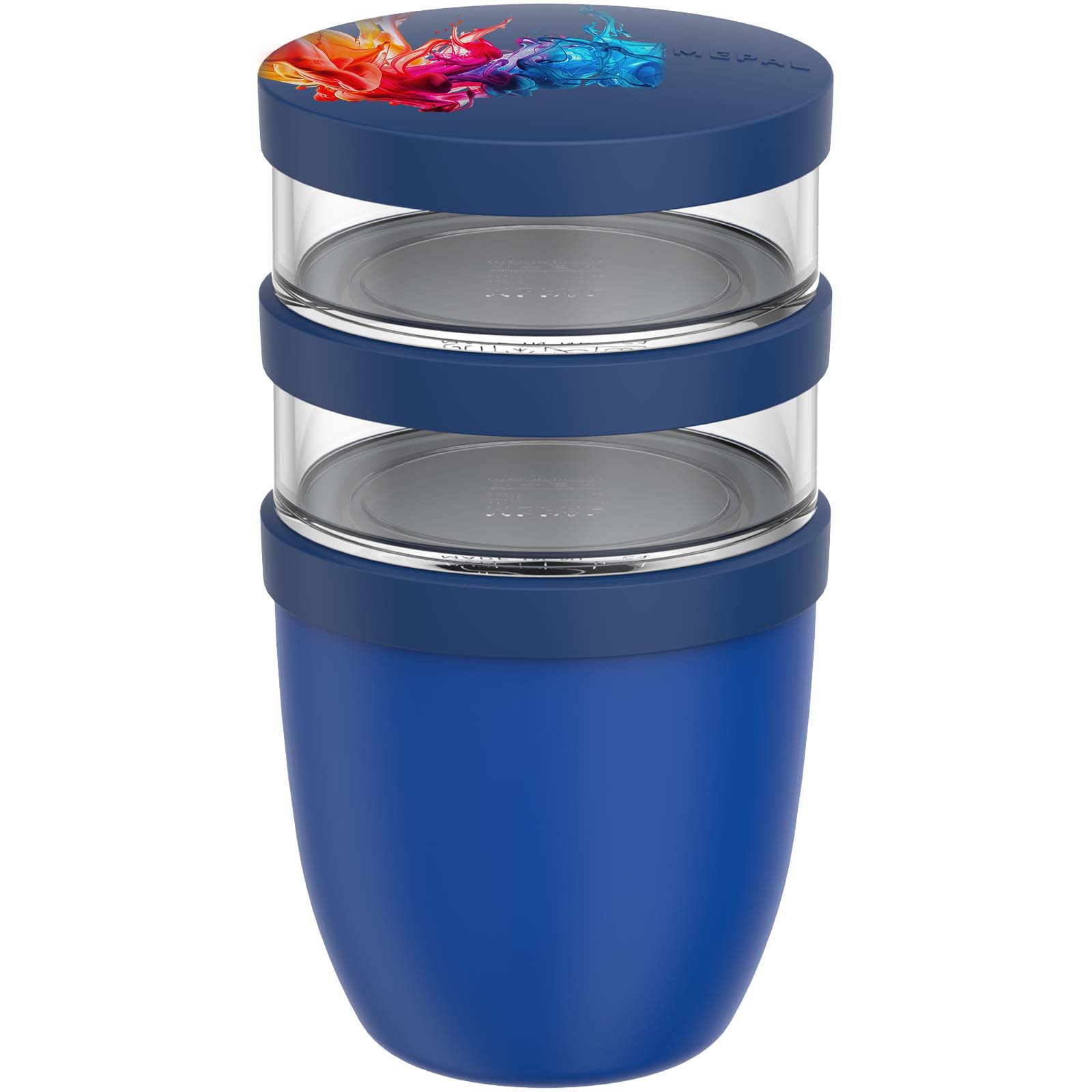 Fiambrera con aislamiento con 3 piezas de 500 ml + 2 × 200 ml Mepal Ellipse