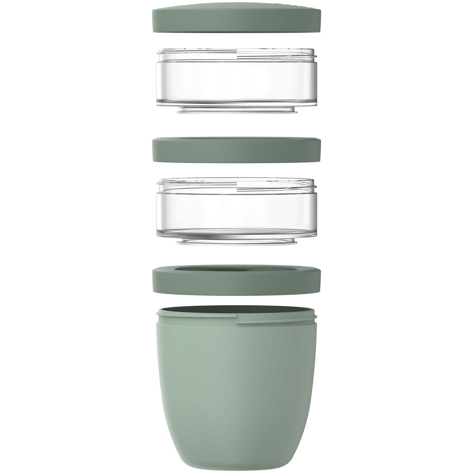 Fiambrera con aislamiento con 3 piezas de 500 ml + 2 × 200 ml Mepal Ellipse