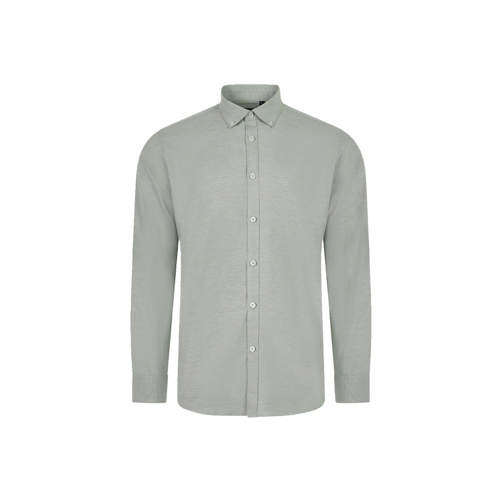 VL PRITHVI MAN. Men's Oxford shirt (180 g/m²) in cotton (50%), polyester (45%) and elastane (5%)