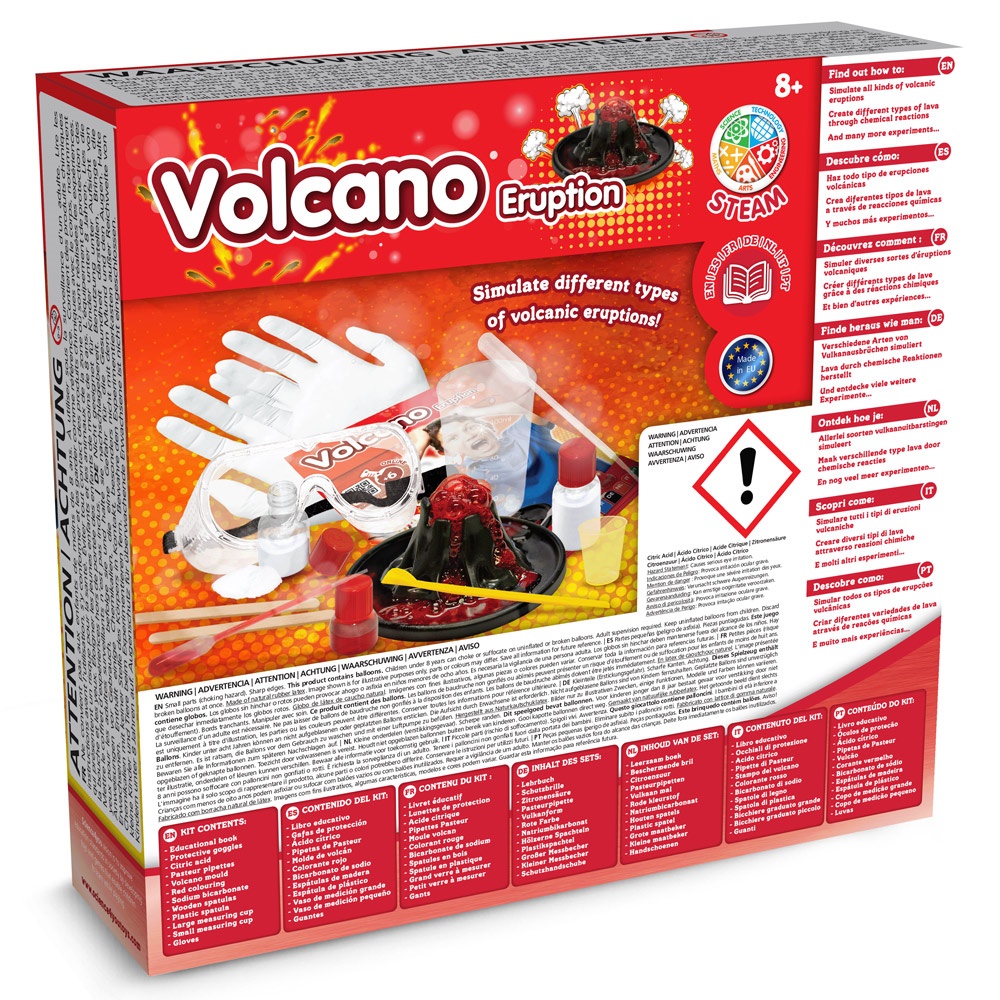 VOLCANIC ERUPTION GAME. Educational game for children