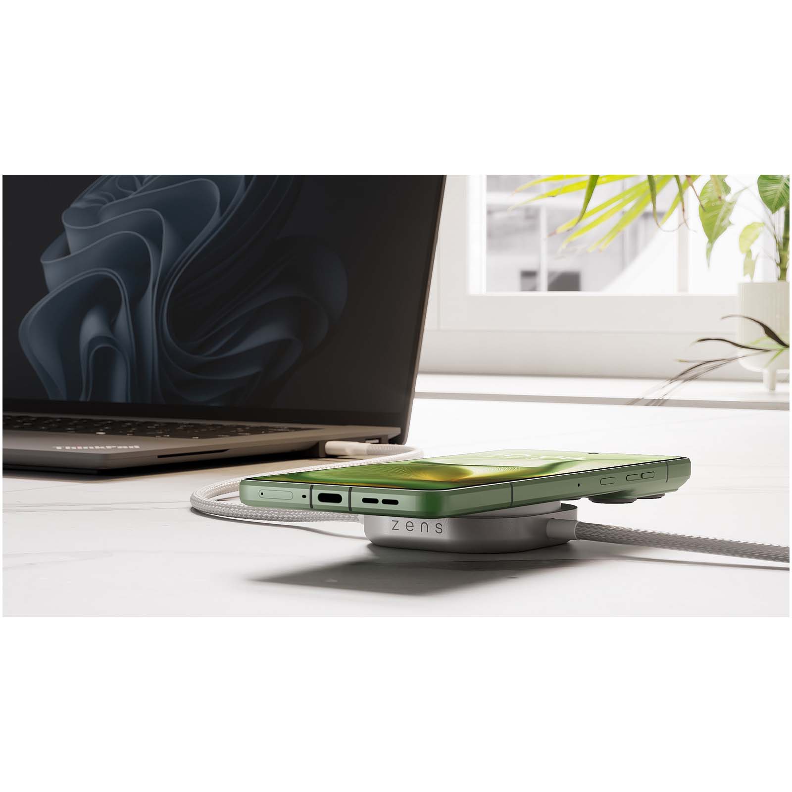 Cable de carga USB-C 2 en 1 de 240 W Zens Pro 2