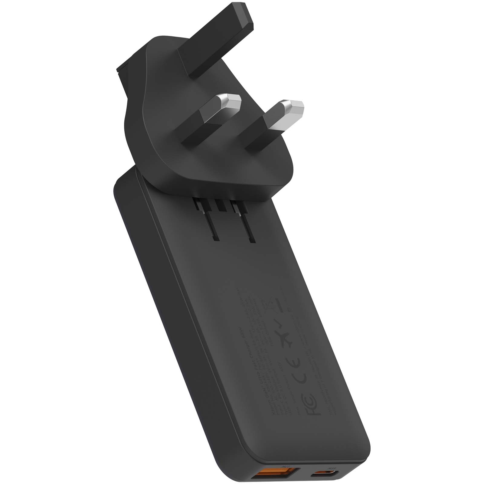 Cargador de viaje de carga rápida de 65 W con cable y estuche Xtorm
