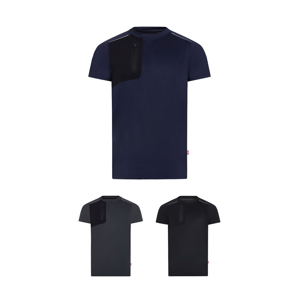VL RHEA. Camiseta técnica tipo gofre (110 g/m²), fabricada con poliéster 100 % reciclado