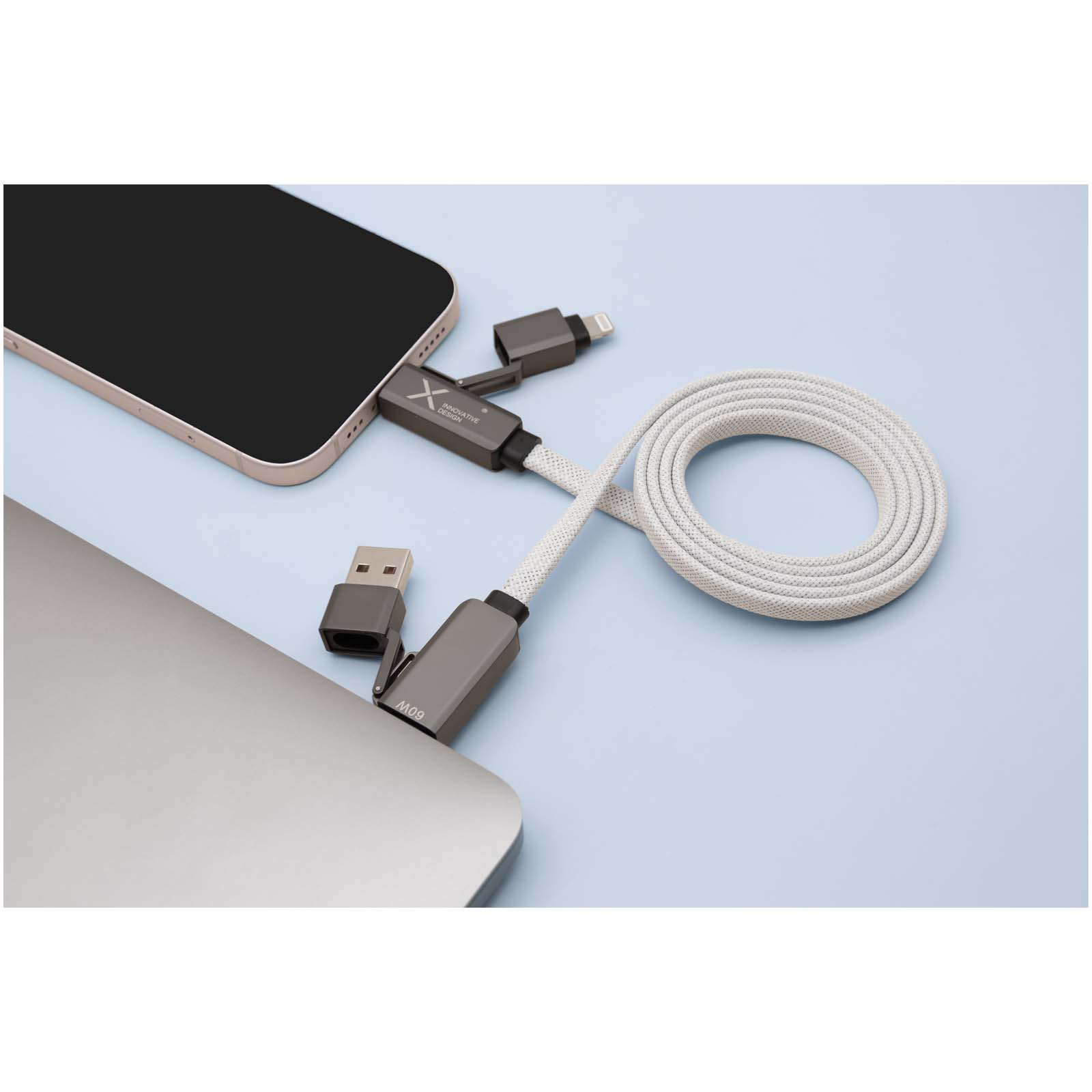 Cable de carga plano magnético de 60 W SCX.design C58