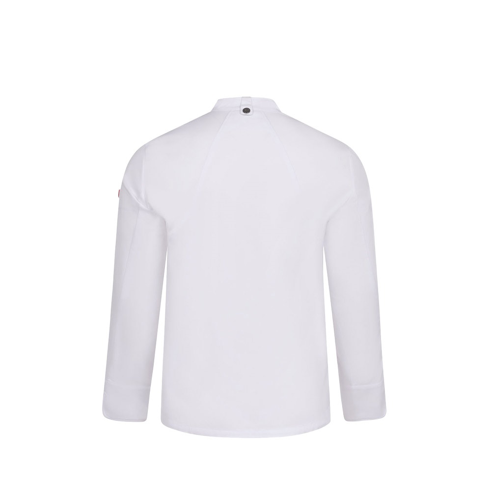 VL AGNI. Unisex kitchen jacket (190 g/m²) in cotton (35%) and recycled polyester (65%)
