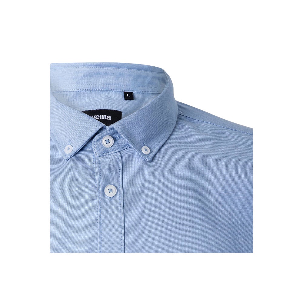VL PRITHVI MAN. Men's Oxford shirt (180 g/m²) in cotton (50%), polyester (45%) and elastane (5%)