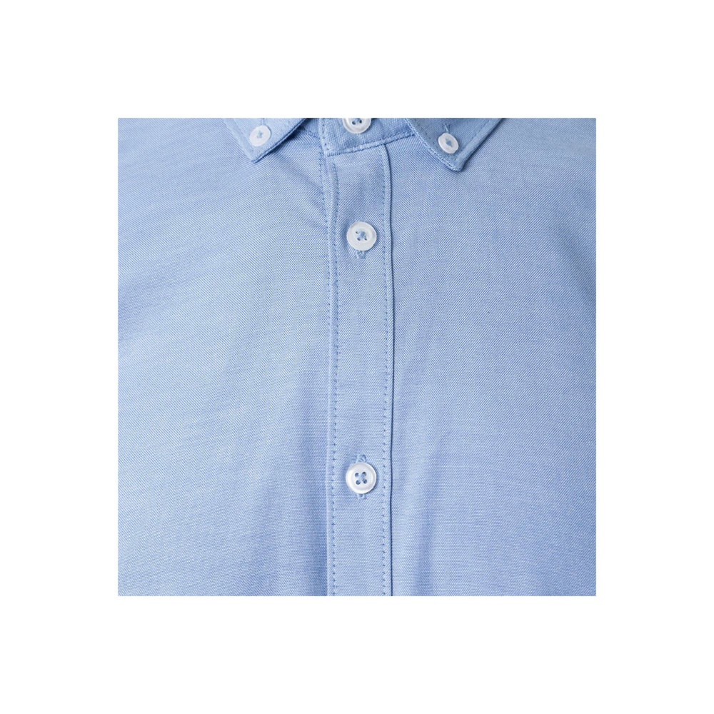 VL PRITHVI MAN. Men's Oxford shirt (180 g/m²) in cotton (50%), polyester (45%) and elastane (5%)