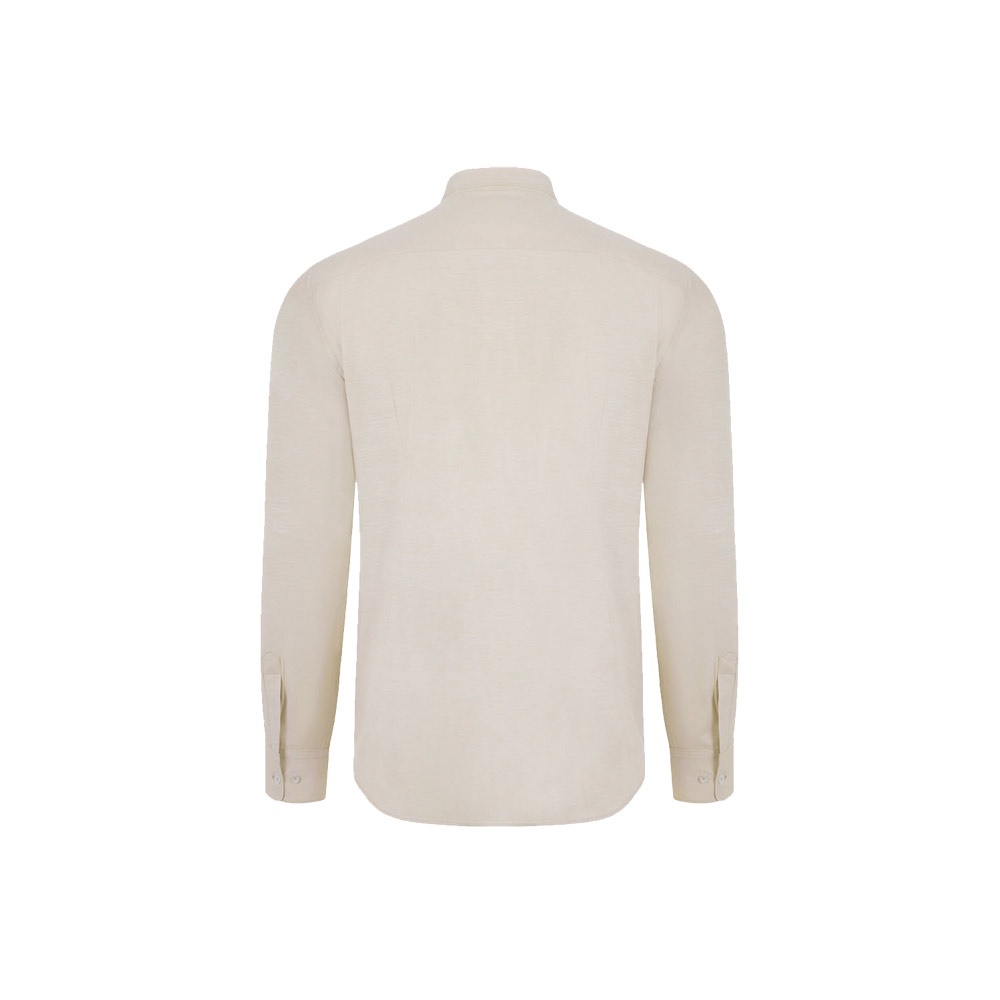 VL PRITHVI MAN. Men's Oxford shirt (180 g/m²) in cotton (50%), polyester (45%) and elastane (5%)