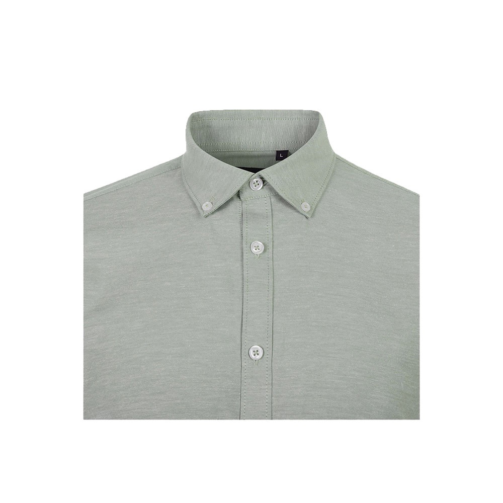 VL PRITHVI MAN. Men's Oxford shirt (180 g/m²) in cotton (50%), polyester (45%) and elastane (5%)