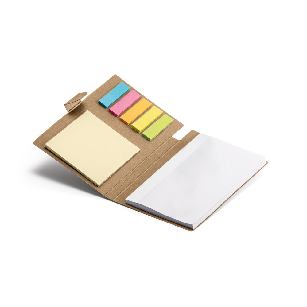 COOPER II. Coloured sticky notepad with 6 sets
