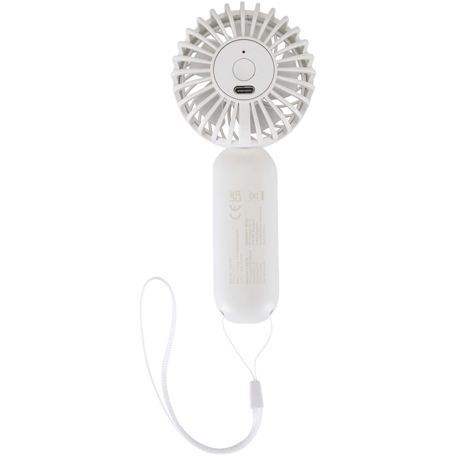 Ventilador portátil de plástico reciclado Aervia