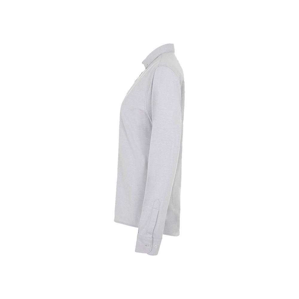 VL PRITHVI WOMEN. Camisa Oxford (180 g/m²) para mujer, fabricada en algodón (50 %), poliéster (45 %) y elastano (5 %)