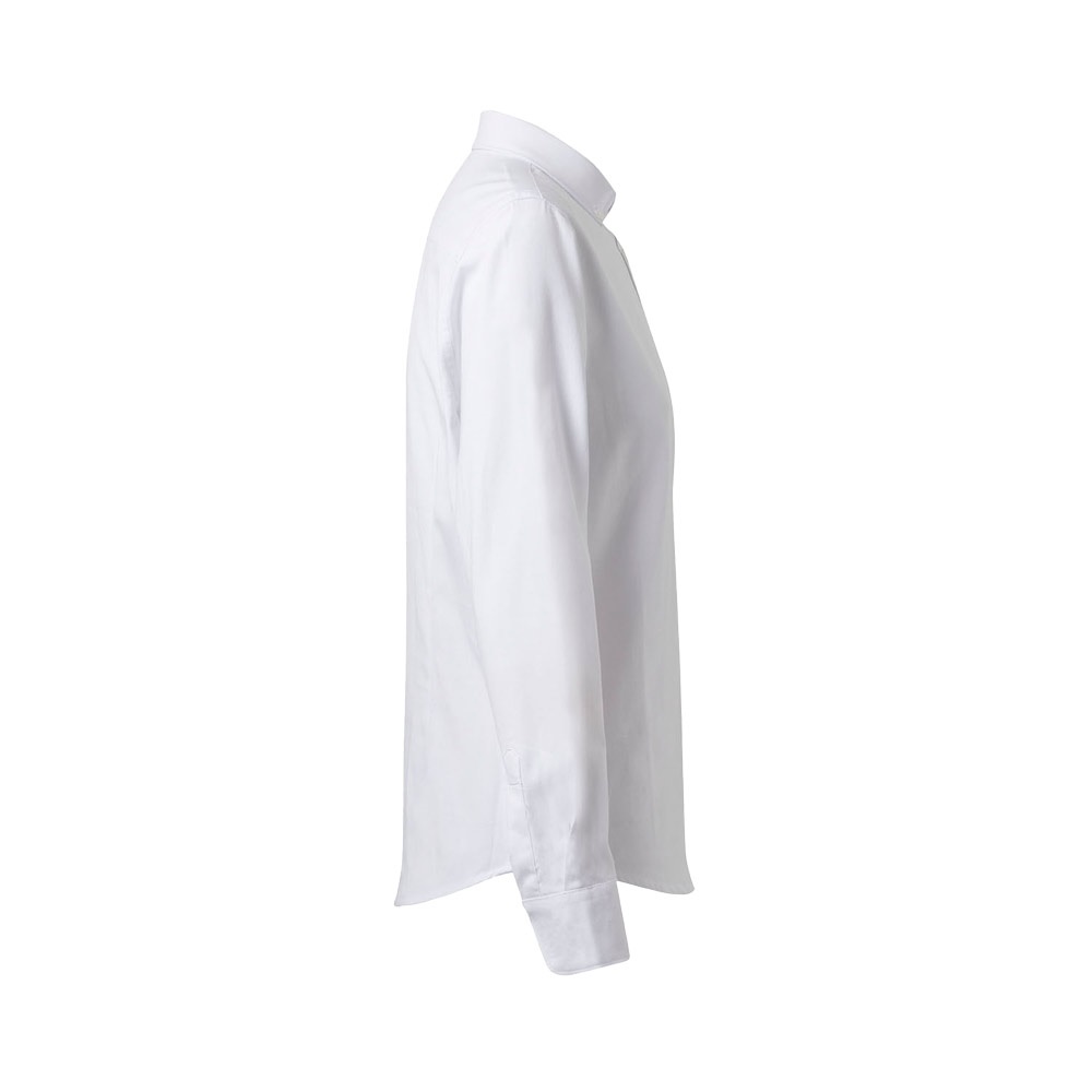 VL PRITHVI WOMEN. Camisa Oxford (180 g/m²) para mujer, fabricada en algodón (50 %), poliéster (45 %) y elastano (5 %)