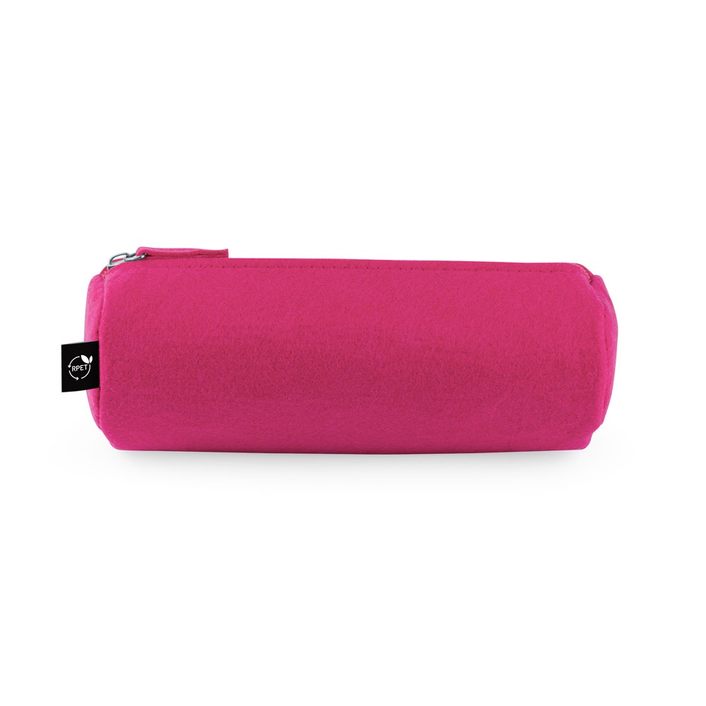 NOMAD. Estuche multiusos en fieltro reciclado (100% rPET) con regla, lápices, goma y sacapuntas