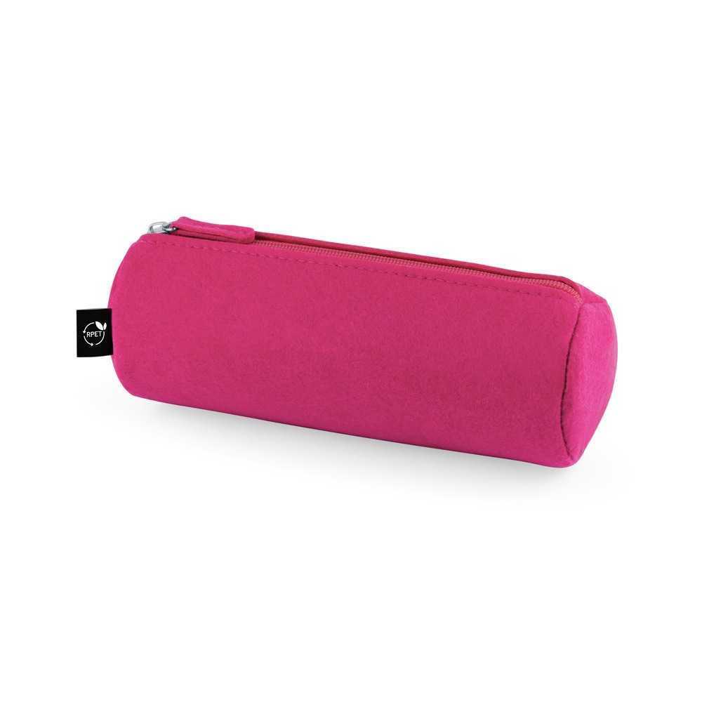NOMAD. Estuche multiusos en fieltro reciclado (100% rPET) con regla, lápices, goma y sacapuntas