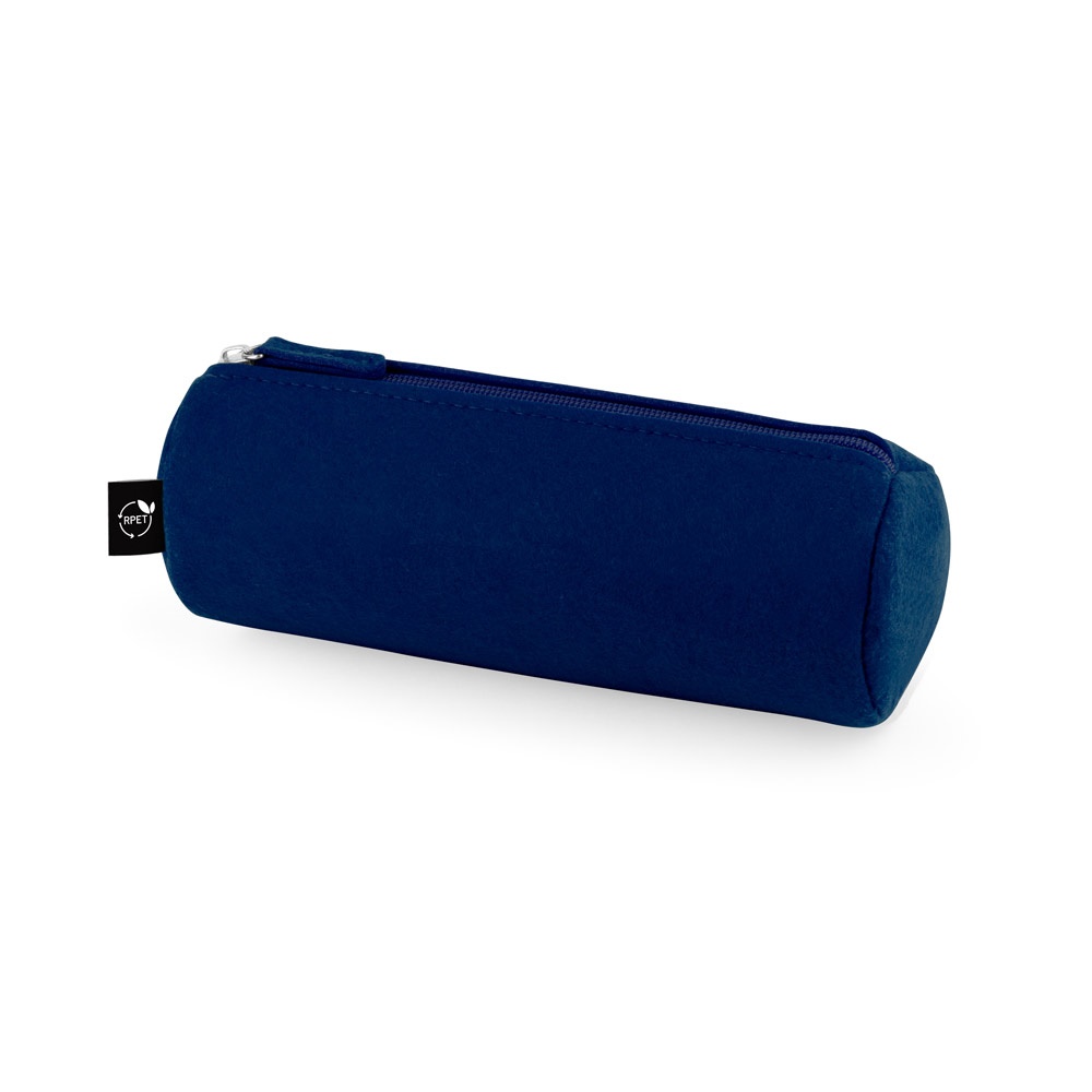 NOMAD. Estuche multiusos en fieltro reciclado (100% rPET) con regla, lápices, goma y sacapuntas