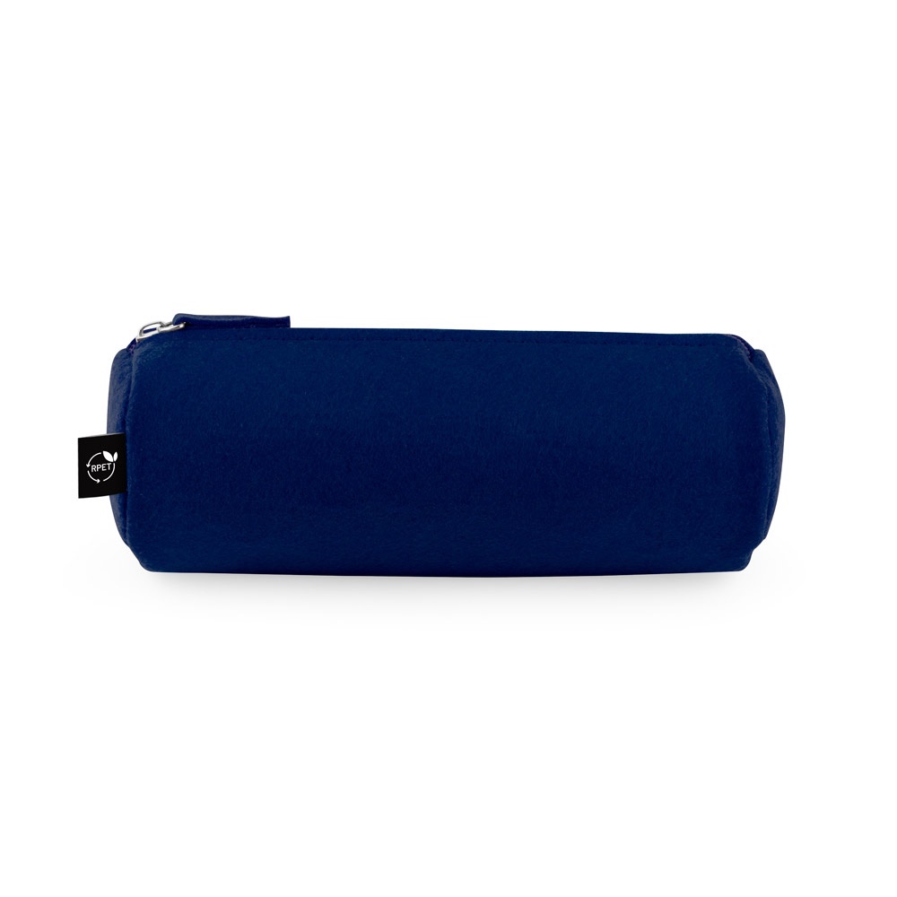 NOMAD. Estuche multiusos en fieltro reciclado (100% rPET) con regla, lápices, goma y sacapuntas