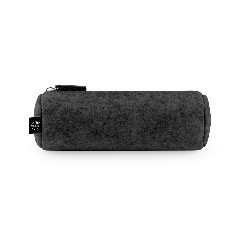 NOMAD. Estuche multiusos en fieltro reciclado (100% rPET) con regla, lápices, goma y sacapuntas