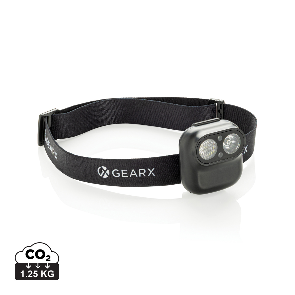 Linterna frontal Gear X RCS rPlastic con sensor movimiento