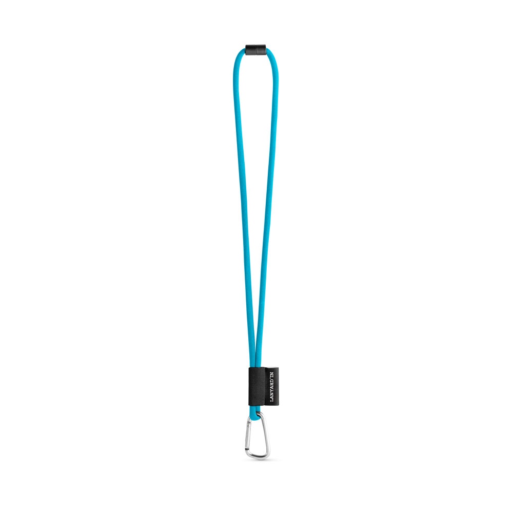 SET Lanyard TUBE Long (Ø 7 mm) con mosquetón en forma de D de 55 mm y cierre de seguridad de Ø 7 mm