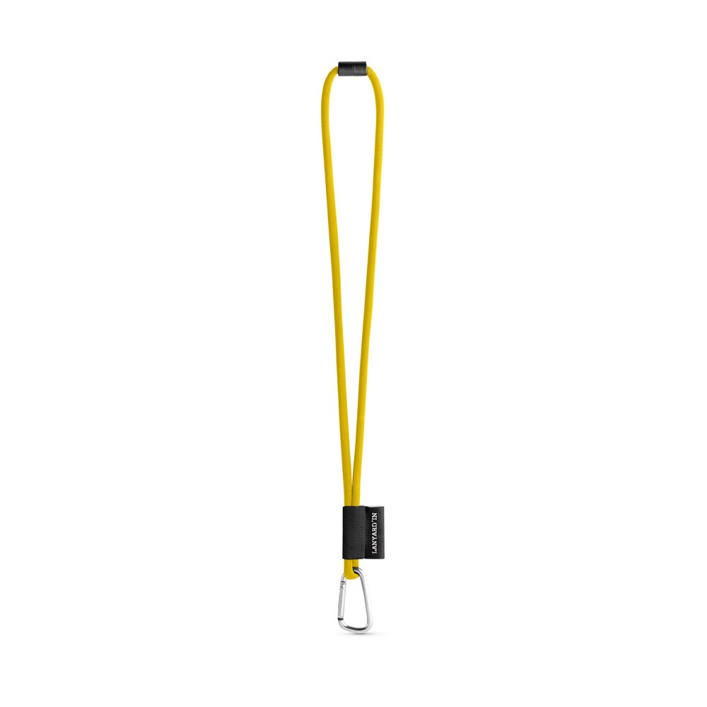 SET Lanyard TUBE Long (Ø 7 mm) con mosquetón en forma de D de 55 mm y cierre de seguridad de Ø 7 mm
