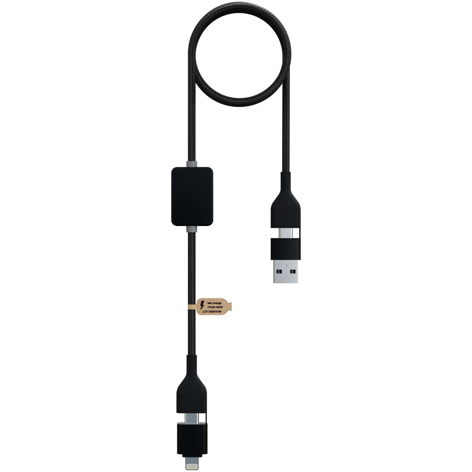 Cable de carga con interruptor de 60 W y logotipo retroiluminado SCX.design C32